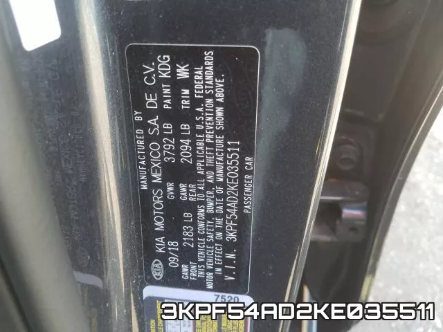 3KPF54AD2KE035511 фото 2