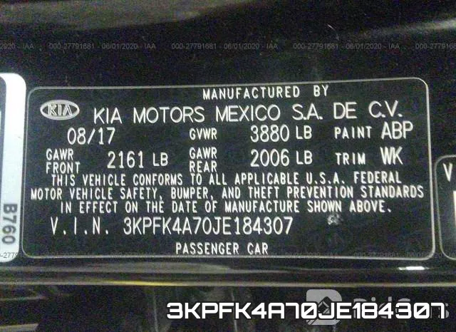 3KPFK4A70JE184307 фото 10