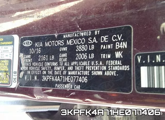 3KPFK4A71HE077406 фото 10