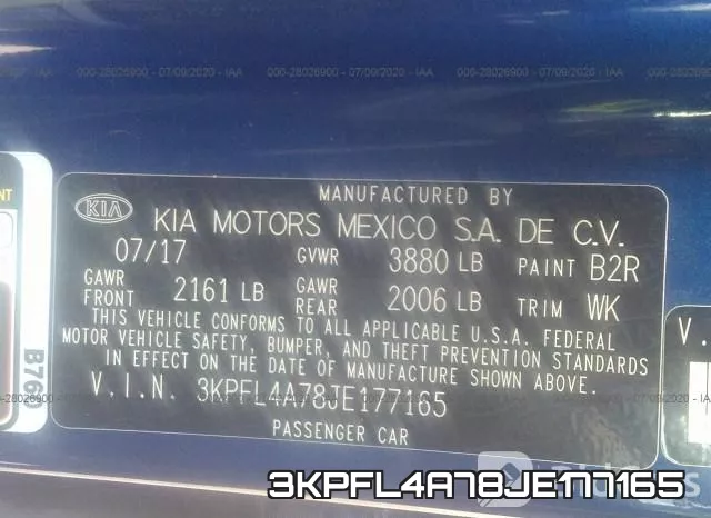 3KPFL4A78JE177165 фото 10