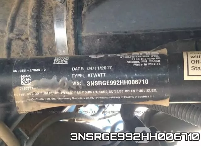 3NSRGE992HH006710 фото 2