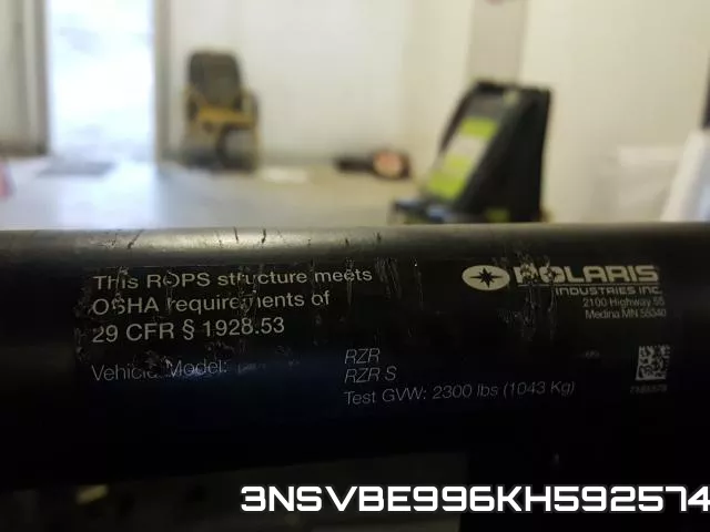 3NSVBE996KH592574 фото 2