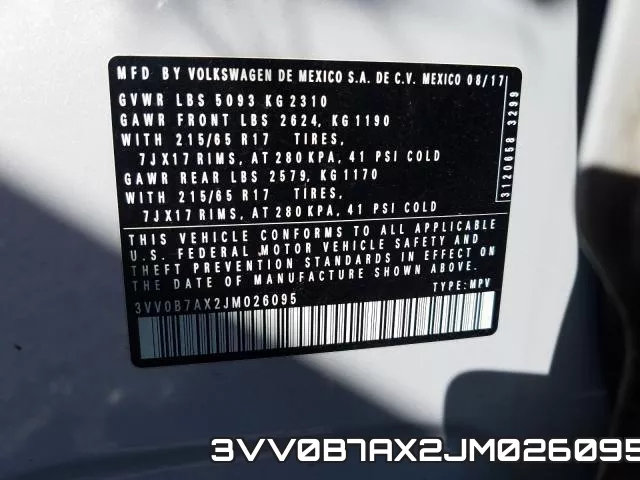 3VV0B7AX2JM026095 фото 2