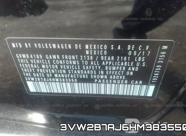 3VW2B7AJ6HM383550 фото 10