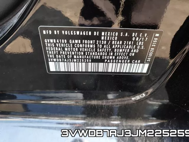 3VWDB7AJ3JM225259 фото 2