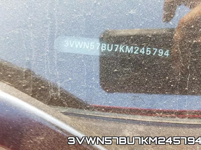 3VWN57BU7KM245794 фото 2