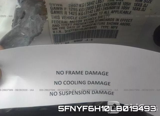 5FNYF6H10LB019493 фото 10