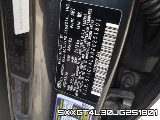 5XXGT4L30JG251801 фото 2