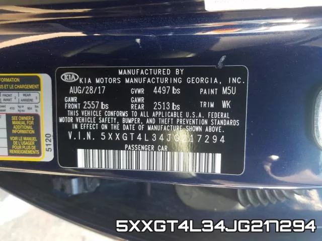 5XXGT4L34JG217294 фото 2