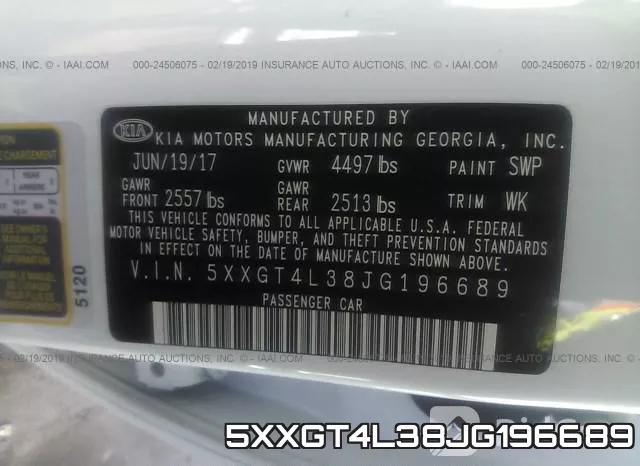 5XXGT4L38JG196689 фото 10