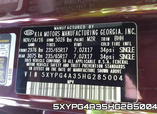 5XYPG4A35HG285004 фото 10