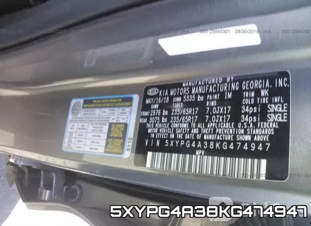 5XYPG4A38KG474947 фото 10