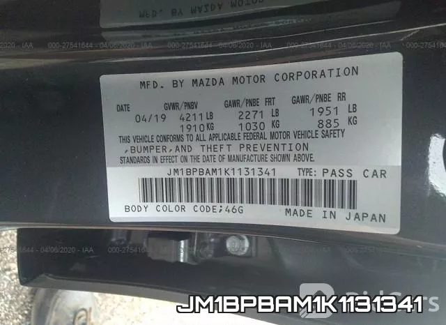 JM1BPBAM1K1131341 фото 10