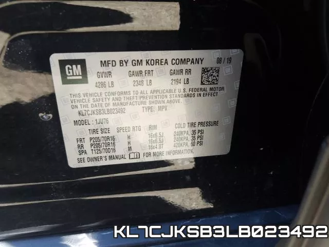 KL7CJKSB3LB023492 фото 2