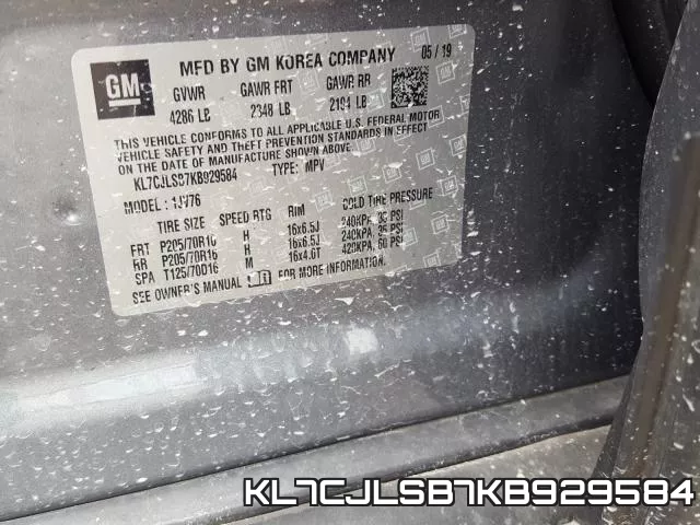KL7CJLSB7KB929584 фото 2