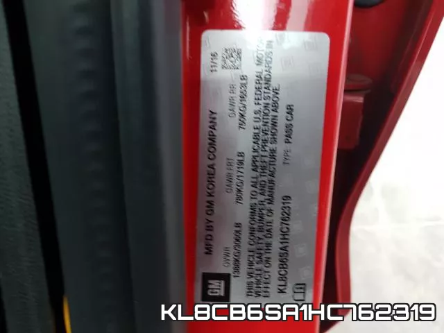 KL8CB6SA1HC762319 фото 2