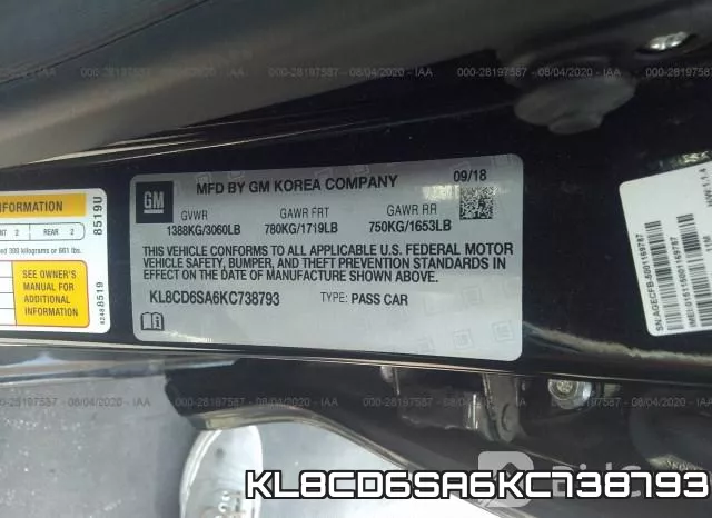 KL8CD6SA6KC738793 фото 10