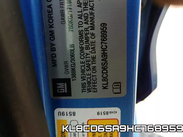 KL8CD6SA9HC768959 фото 2
