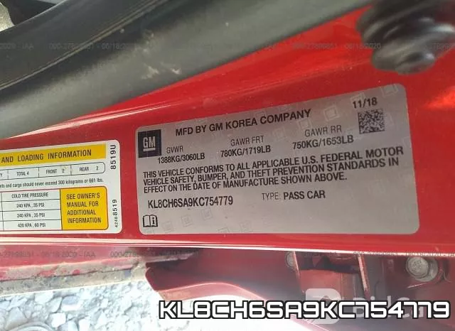 KL8CH6SA9KC754779 фото 10