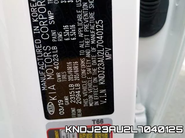 KNDJ23AU2L7040125 фото 2