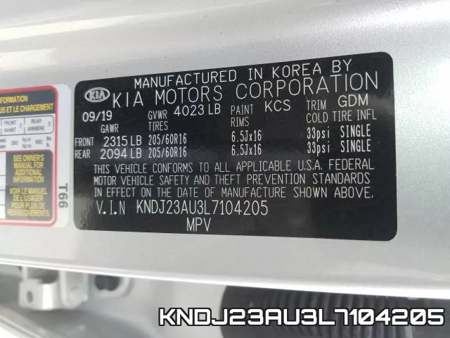 KNDJ23AU3L7104205 фото 2