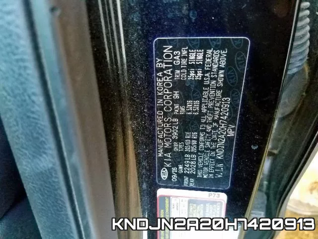 KNDJN2A20H7420913 фото 2