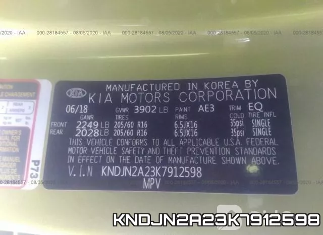 KNDJN2A23K7912598 фото 10
