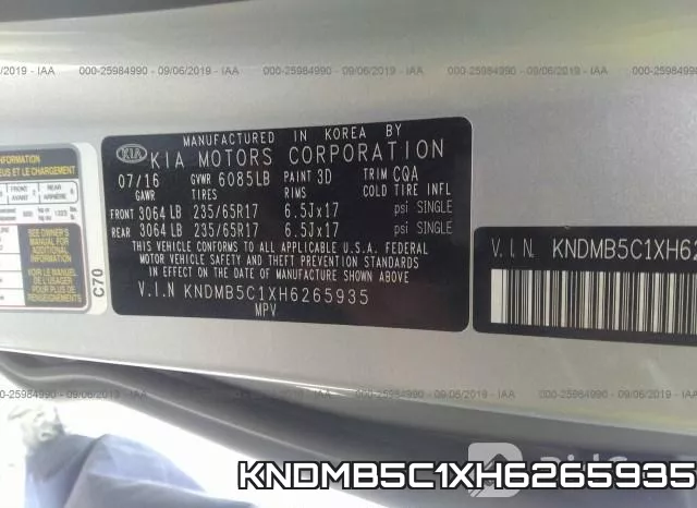 KNDMB5C1XH6265935 фото 10