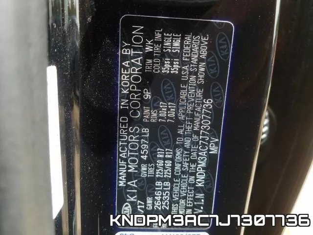 KNDPM3AC7J7307736 фото 2