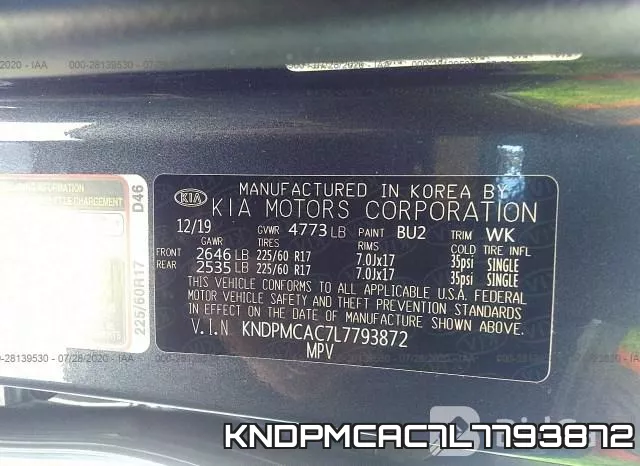KNDPMCAC7L7793872 фото 10