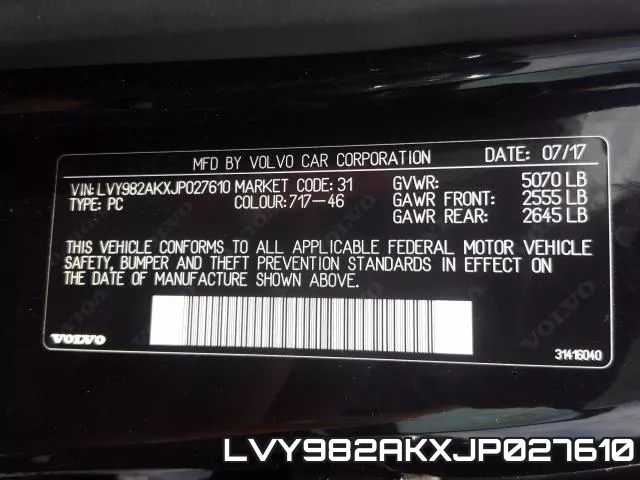 LVY982AKXJP027610 фото 2