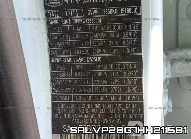 SALVP2BG7HH211581 фото 10