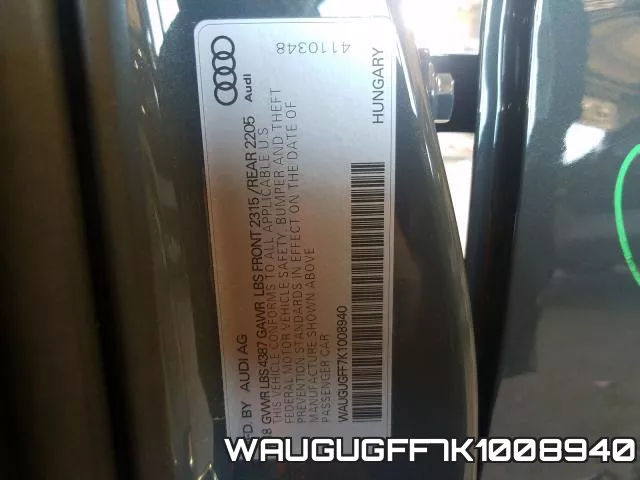 WAUGUGFF7K1008940 фото 2