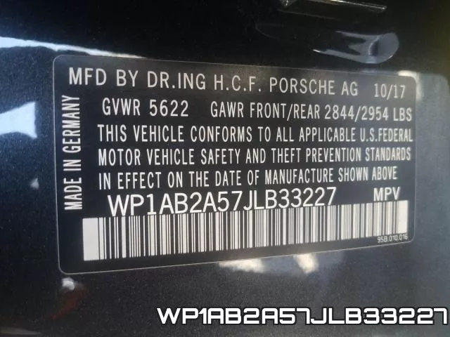 WP1AB2A57JLB33227 фото 2