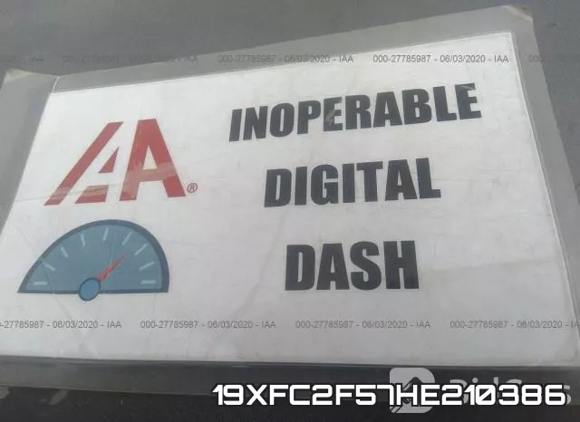 19XFC2F57HE210386 фото 8