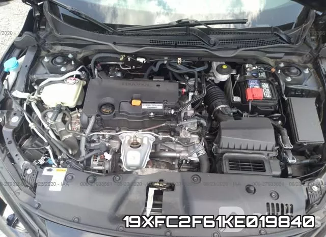 19XFC2F61KE019840 фото 2