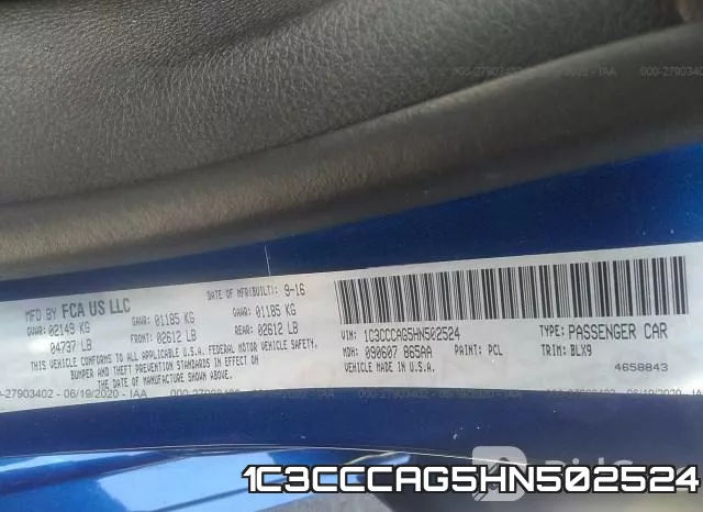 1C3CCCAG5HN502524 фото 10