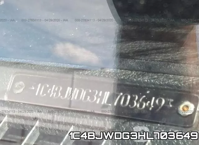 1C4BJWDG3HL703649 фото 10