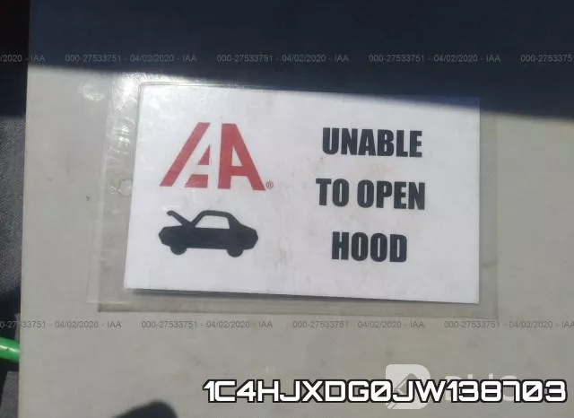 1C4HJXDG0JW138703 фото 2