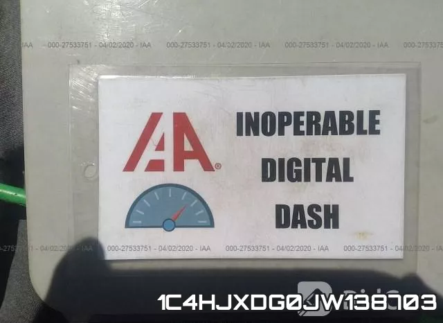 1C4HJXDG0JW138703 фото 8