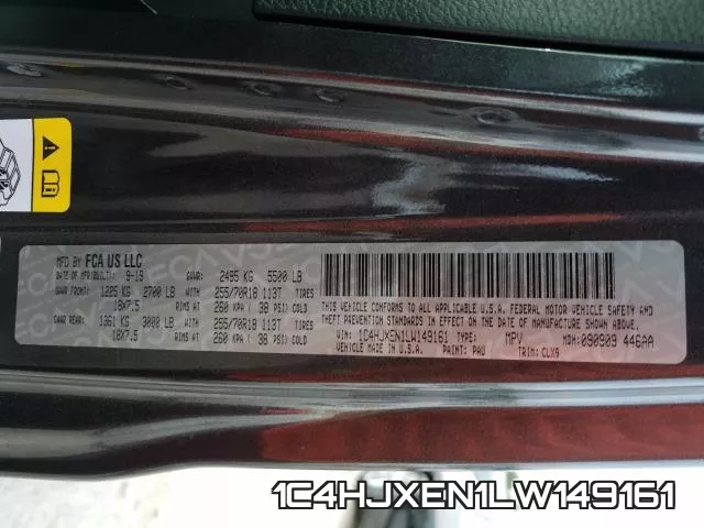 1C4HJXEN1LW149161 фото 2