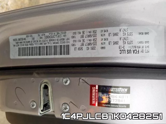 1C4PJLCB7KD428251 фото 2