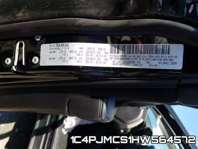 1C4PJMCS1HW564572 фото 2