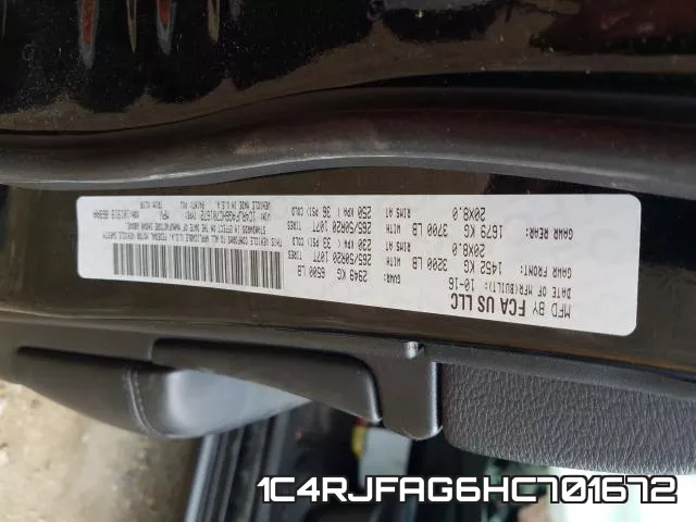 1C4RJFAG6HC701672 фото 2