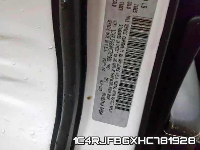 1C4RJFBGXHC781928 фото 2