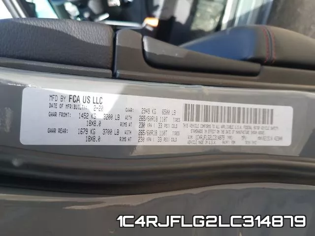 1C4RJFLG2LC314879 фото 2