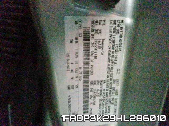 1FADP3K29HL286010 фото 2