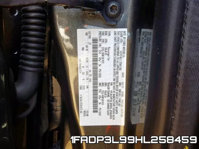 1FADP3L99HL258459 фото 2