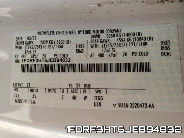 1FDRF3HT6JEB94832 фото 2