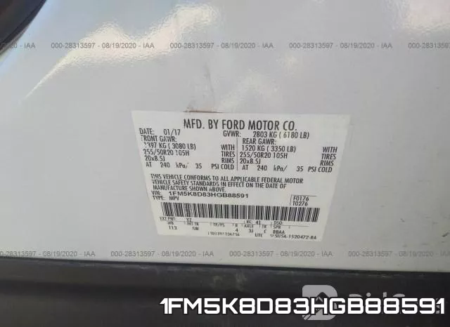 1FM5K8D83HGB88591 фото 10